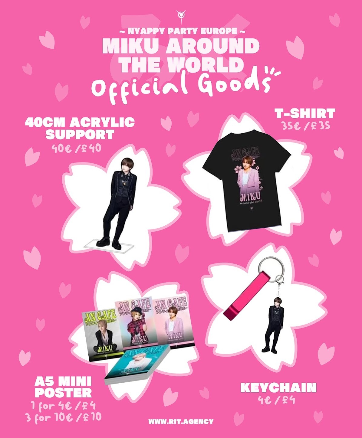 MERCHANDISING - 【LIVE ANNOUNCEMENT】MIKU「Nyappy Party Europe – Miku Around The World」en Francia y España! - NIPPONGAKU