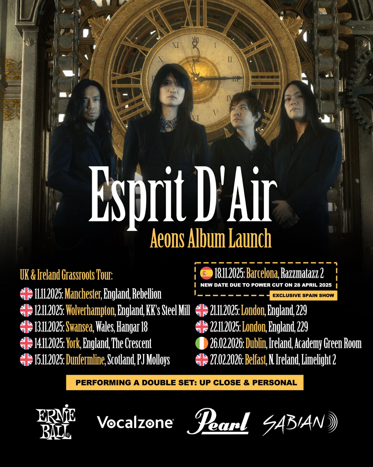 esprit cartel 2 - 【Live Report】Esprit D’Air「Aeons Album Launch」(Razzmatazz 2) - NIPPONGAKU