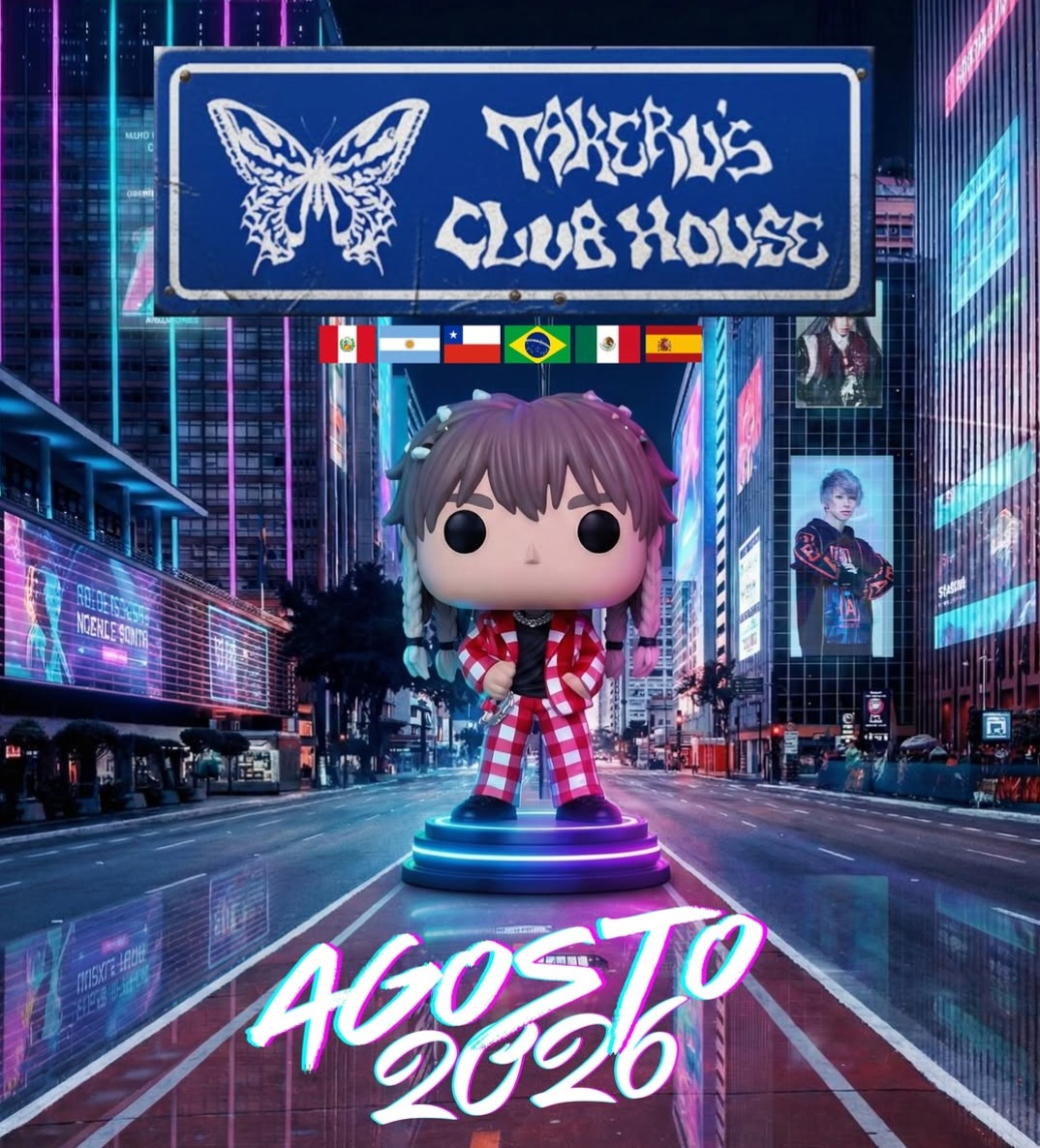 Takeru 2026 - 【LIVE ANNOUNCEMENT】TAKERU CLUB HOUSE: South America & Spain 2026 TOUR - NIPPONGAKU