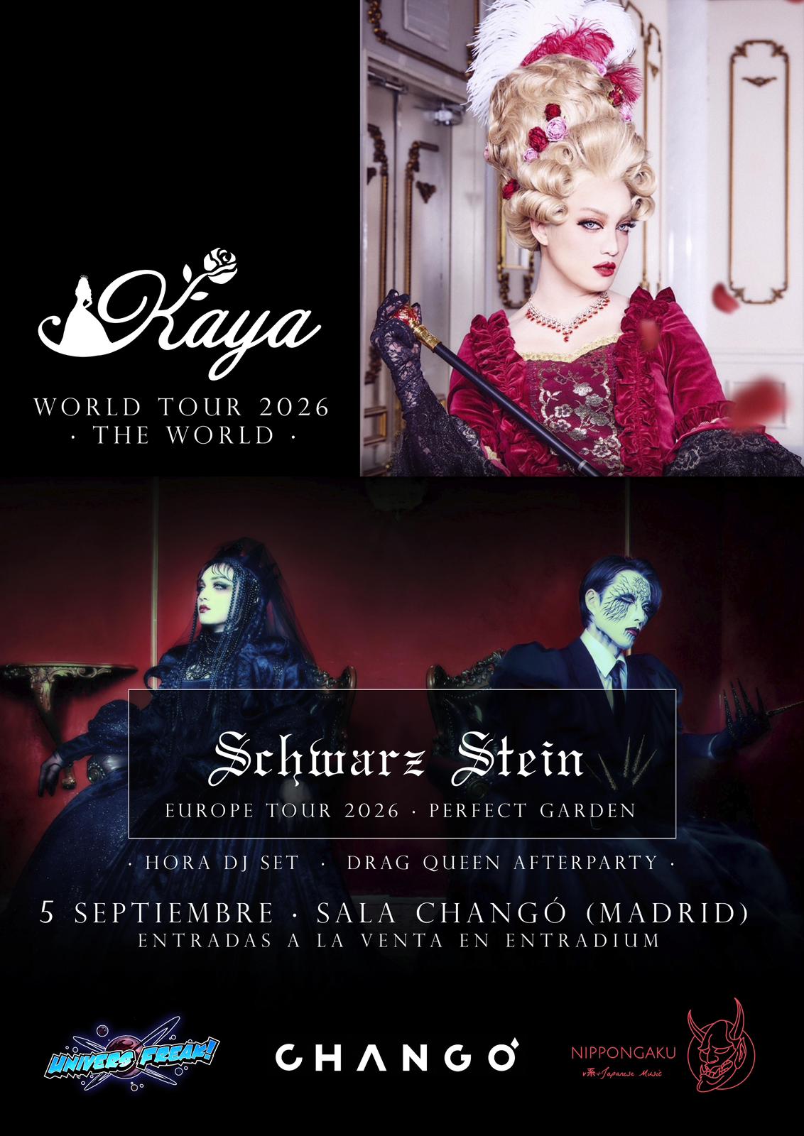 becfe26e 5220 4c22 afe5 b8dc0d5547ef - 【ライブ発表】Kaya WORLD TOUR 2026 - THE WORLD - in EUROPE＆Schwarz Stein EUROPE TOUR - Perfect Garden - - NIPPONGAKU