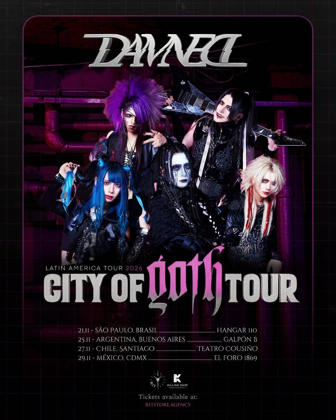 damned cartel - 【ライブレポート】DAMNED「Europe Tour 2025 JUKAI」(マドリード・Sala Silikona） - NIPPONGAKU