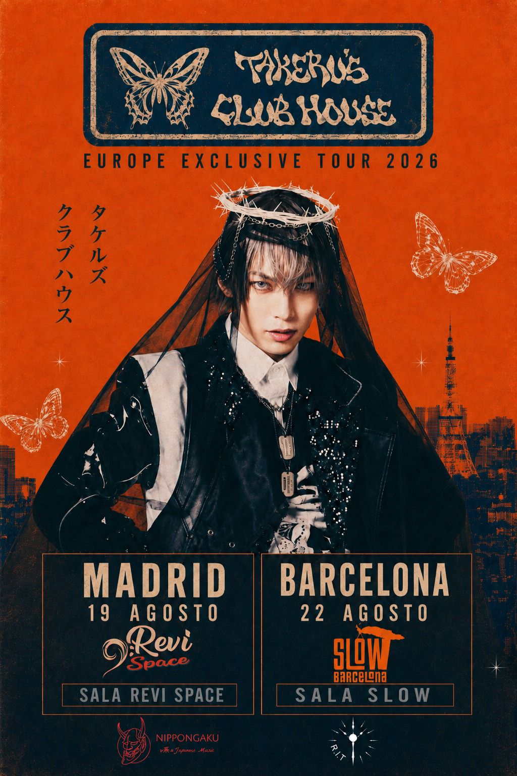 takeru web ver - 【ライブ発表】ー TAKERU'S CLUB HOUSE ー EUROPE 2026：マドリード＆バルセロナ - NIPPONGAKU